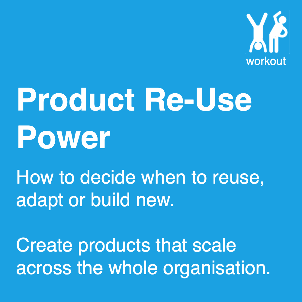 Product Re-Use Power module: decide when to reuse, adapt or build new products at enterprise scale.